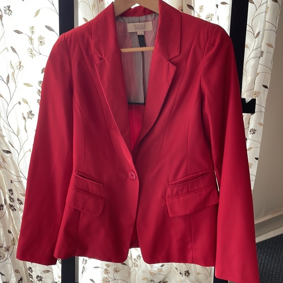 Bershka women cherry red blazer - Picture 8 of 11